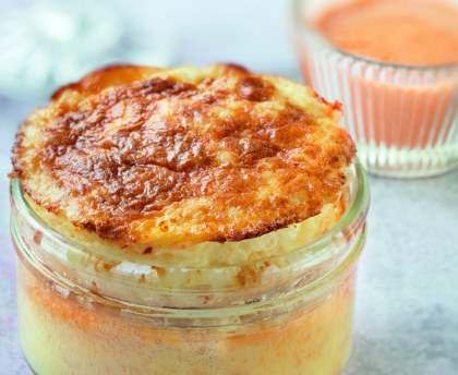 Soufflé de St Jacques sauce aux écrevisses