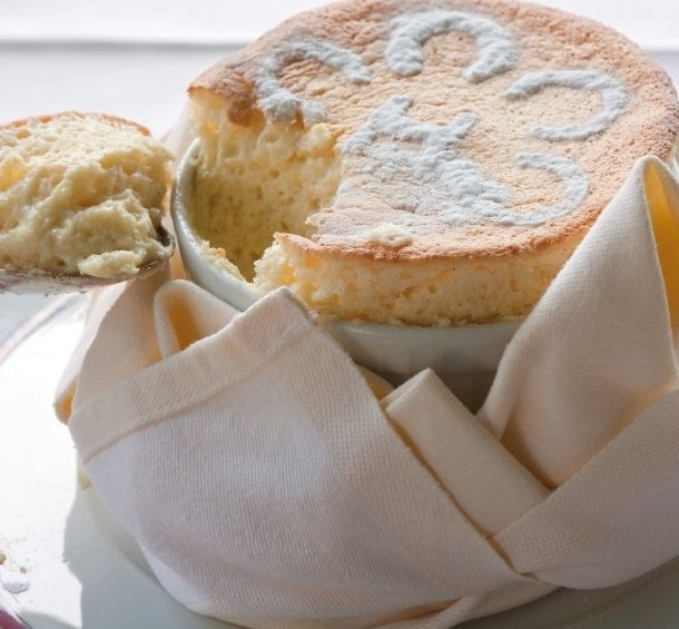 Soufflé sucré à la banane