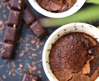 "Soufflés" coulants au chocolat