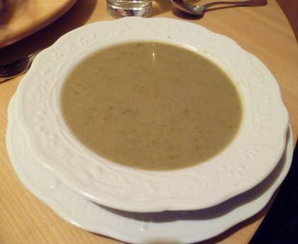 Soupe à la salade verte