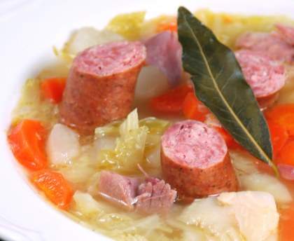 Soupe au chou vert