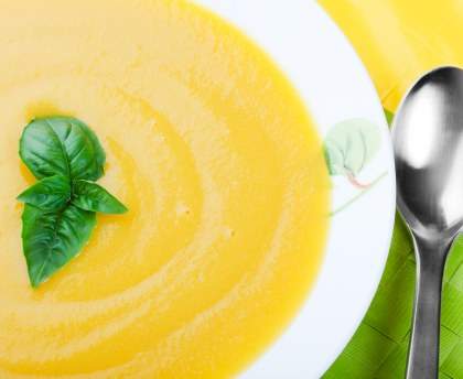 Soupe au potiron au mascarpone