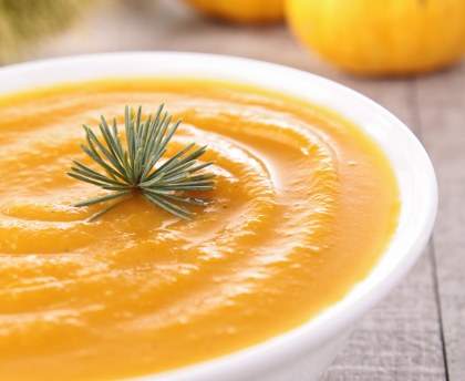 Soupe au potiron et pommes de terre