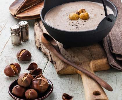 Soupe auvergnate aux châtaignes