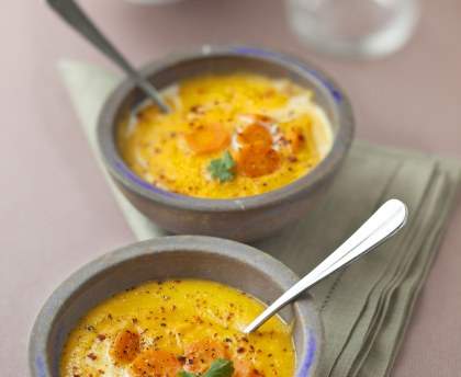 Soupe aux carottes et à la coriandre