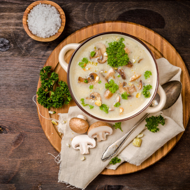 Soupe aux champignons de Paris