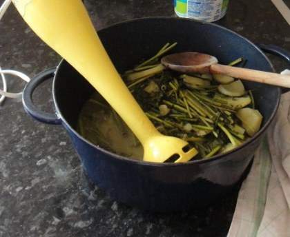 Soupe aux fanes de carottes (ou verdure)