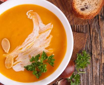 Soupe aux marrons et aux carottes