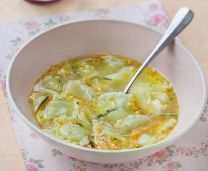Soupe aux ravioles