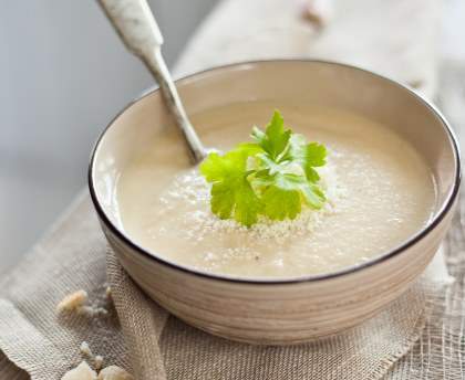 Soupe blanche d'automne
