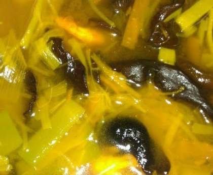 Soupe chinoise aux crevettes