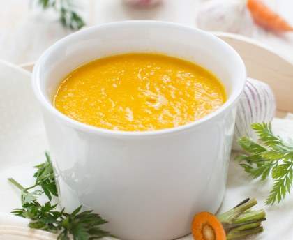 Soupe de carotte parfumée au cumin