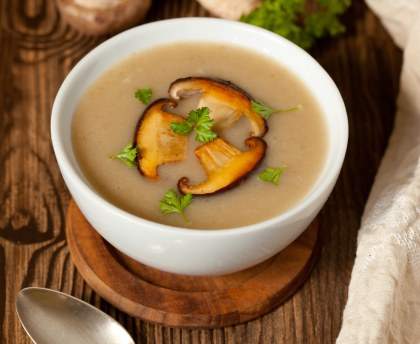 Soupe de champignons ultra-facile