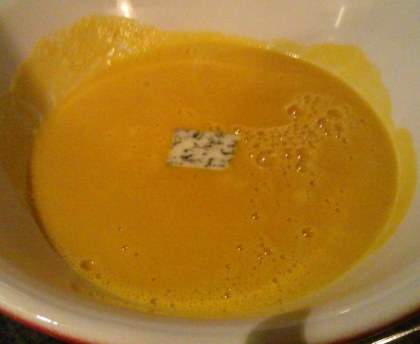 Soupe de courge à la fourme de Montbrison
