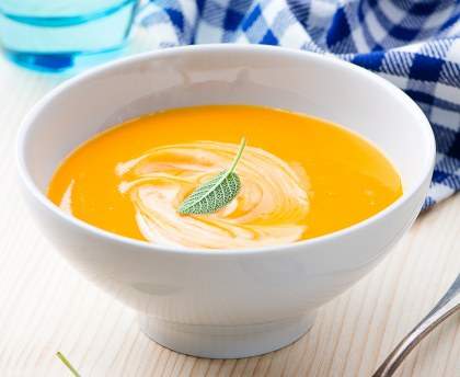 Soupe de courge au fenouil