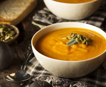 Soupe de courge muscade