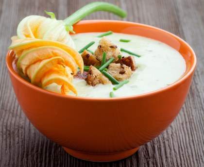 Soupe de courgette à la moutarde