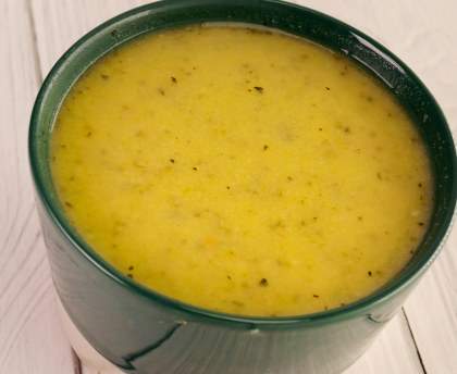 Soupe de courgettes à la vache qui rit