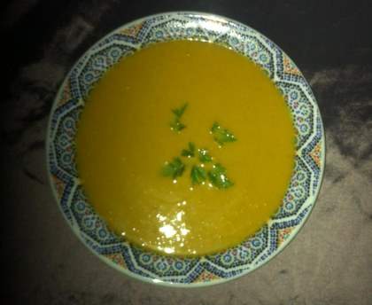 Soupe de légumes au lait de coco