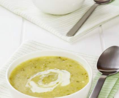 Soupe de légumes poêlés