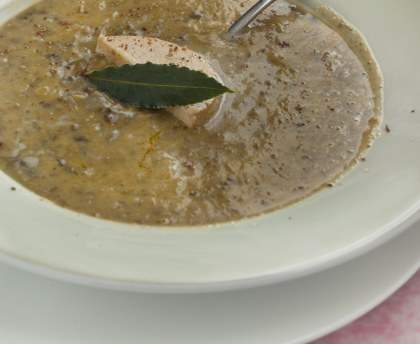 Soupe de Lentilles au Foie Gras