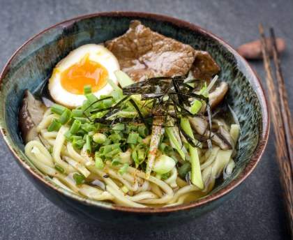 Soupe de nouilles aux gingembre (ramen)