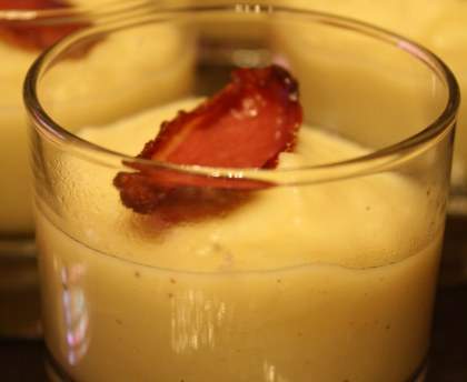 Soupe de panais et pommes au safran et cumin