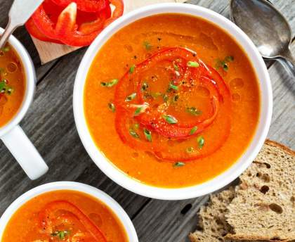 Soupe de poivrons