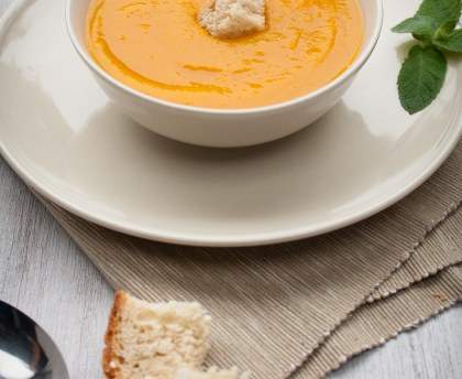 Soupe de potimarron à l'asiatique