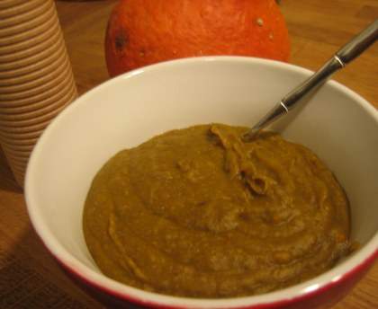 Soupe de potimarron aux lentilles