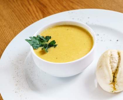 Soupe de potiron au lait