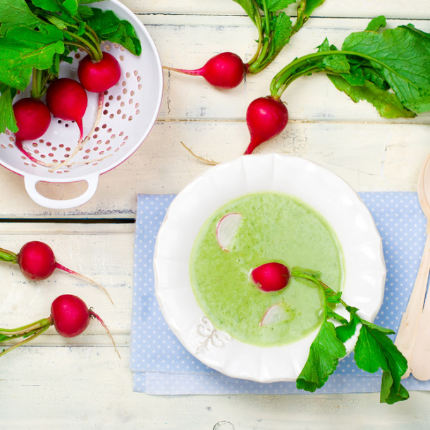 Soupe fanes de radis sans pommes de terre