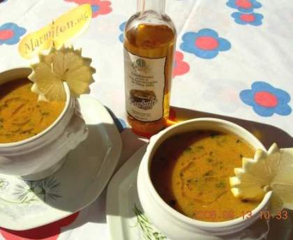 Soupe froide courgette et tomate