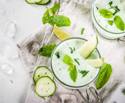 Soupe froide de concombre