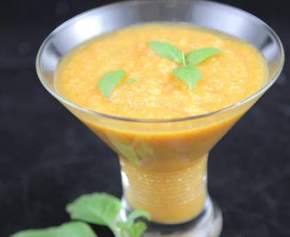Soupe froide tomate melon