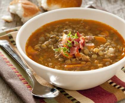 Soupe mexicaine aux lentilles