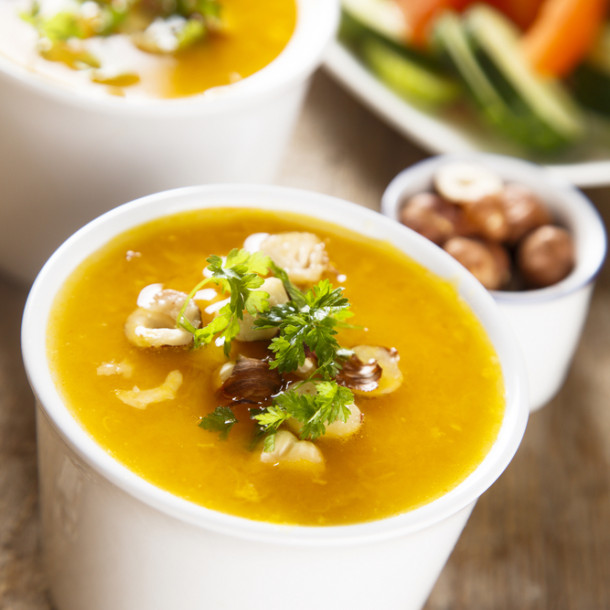 Soupe potiron carotte pomme de terre