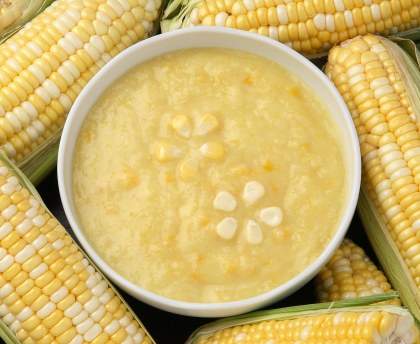Soupe sucrée au maïs