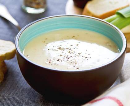Soupe veloutée au camembert