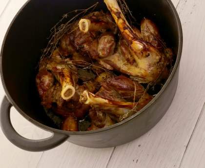 Souris d'agneau au miel et thym