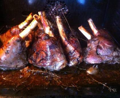 Souris d'agneau confites au Porto 