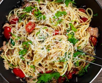 Spaghetti à la roquette