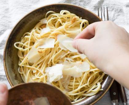Spaghetti à l'ail