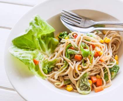 Spaghetti aux légumes d'été