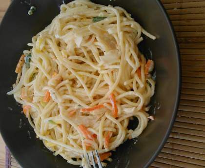 Spaghetti diet' à la julienne de légumes