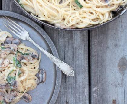 Spaghetti sauce crème aux moules