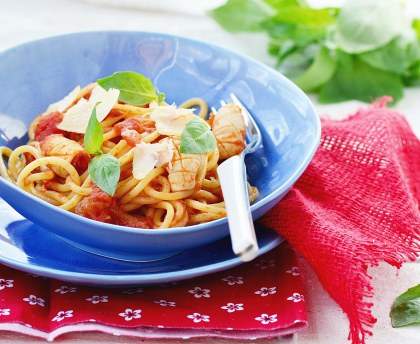 spaghettis aux calamars