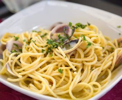 Spaghettis aux palourdes