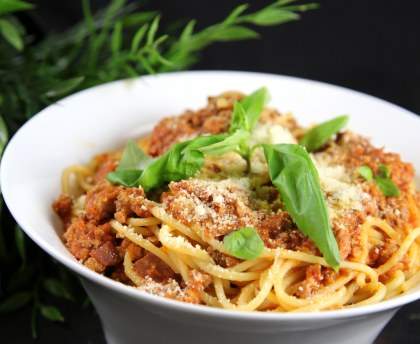 Spaghettis bolognaise (proche de la vraie)