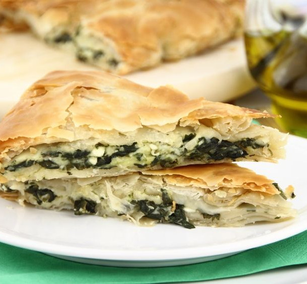 Spanakopita (feuilletés aux épinards et à la feta)